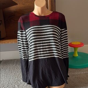 Maurice’s Buffalo plaid colorblock